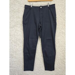 Birddogs Pants Mens 34x32 Navy Blue Stretch Chino Performance Tapered